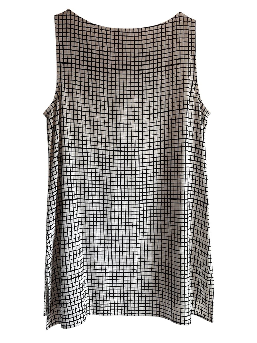 Eileen Fisher textured crepe sleeveless long top XS like new condition - Picture 8 of 12
